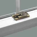 Antique brass window latch hardware