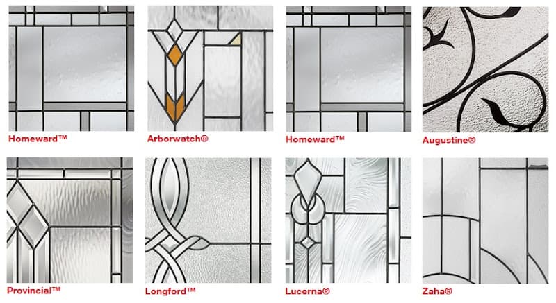 Therma-Tru Classic Craft decorative glass options