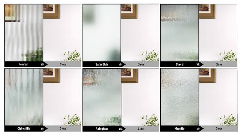 Therma-Tru steel door privacy glass options