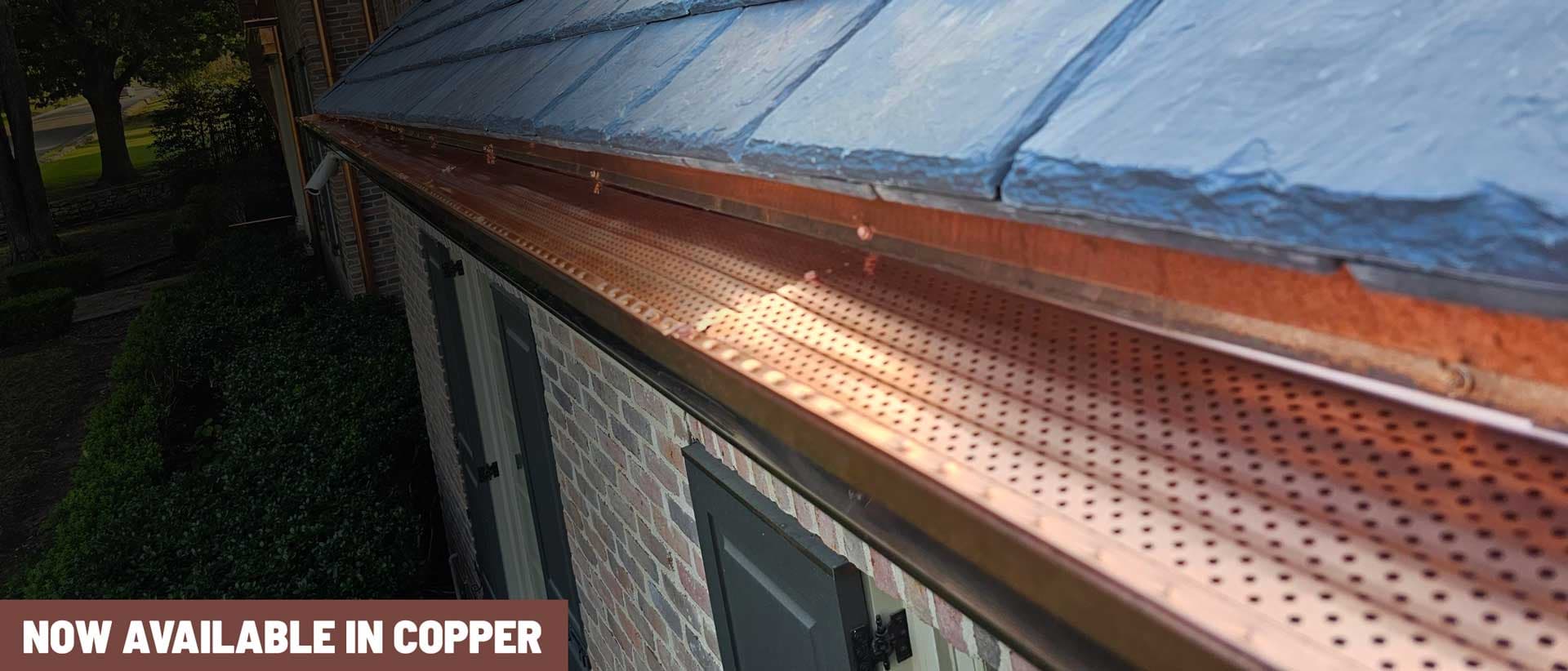 Shur Flow gutter system with micro-mesh filter detail